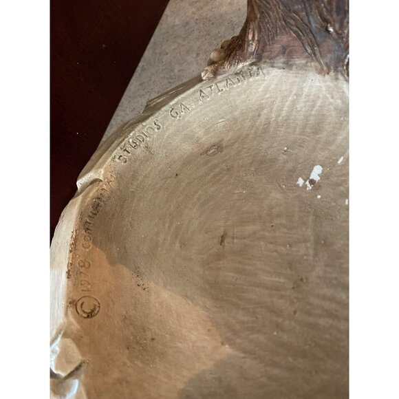 Vintage Unique Lazy Monkey Figurine Bowl With Banana Snack Art - Picture 7 of 8